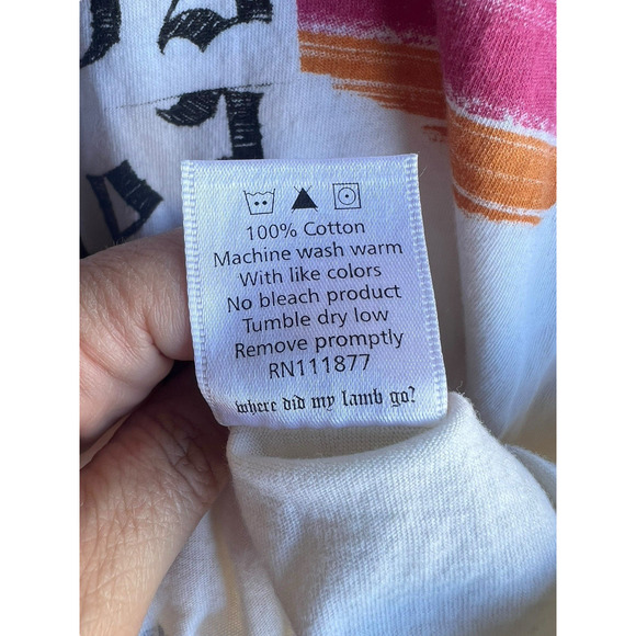 L.A.M.B. Gwen Stefani WHAT COLOR IS LOVE? Marie Claire WHITE Shirt FALL 05 Large - Picture 7 of 9